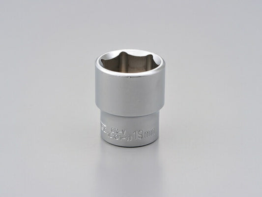 ショート六角ソケット 6ポイント 19MM