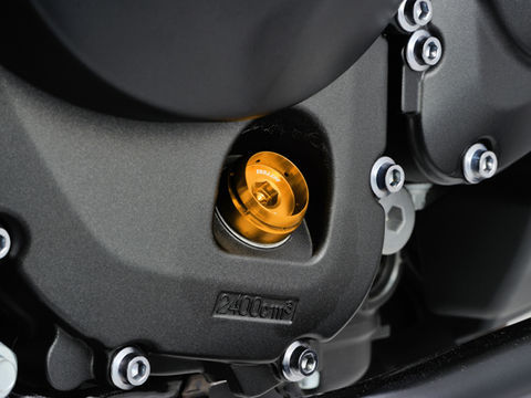 アルミビレットオイルフィラーキャップ (BULLETタイプ) ゴールド M20×P2.5