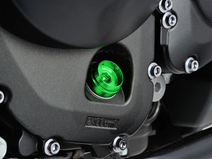 アルミビレットオイルフィラーキャップ (BULLETタイプ) グリーン M20×P2.5