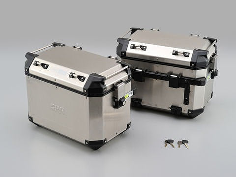 Givi OBKN48APACK2 Aluminum Cases, Left and Right Set, 48L