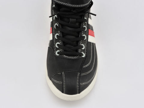 HBS-001 SAFE シューズ ブラック/ホワイトレッドライン 26.0サイズ