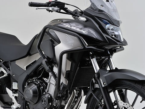 パイプエンジンガード スチール製マットブラック塗装仕上げ 400X