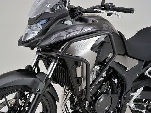 パイプエンジンガード スチール製マットブラック塗装仕上げ 400X