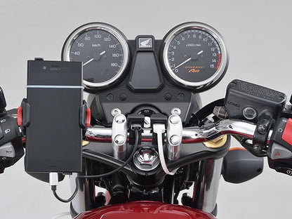 バイク専用電源 メインキー連動 USB2ポート USB2口 合計5V4.8A