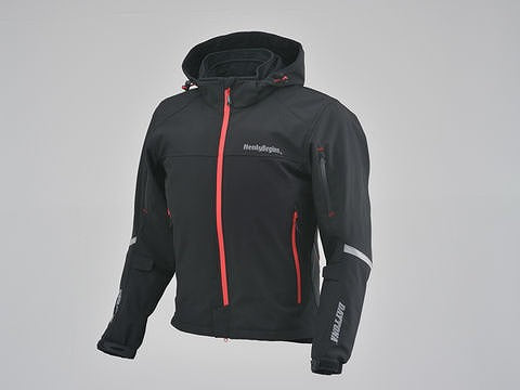 ヘンリービギンズ HBJ-057 ソフトシェルパーカー ブラック Mサイズ