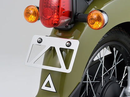 軽量ナンバープレートスタビライザー クリア Sサイズ 原付用角型