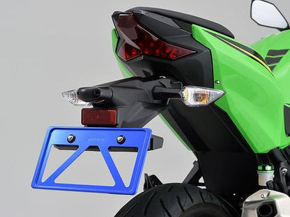 Lightweight License Plate Holder Blue Large size For 126cc and above