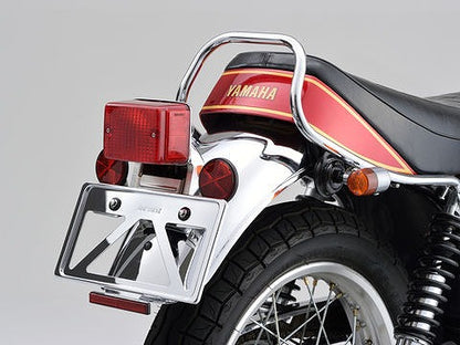 軽量ナンバープレートホルダー リフレクター付き クローム Lサイズ 126cc以上用