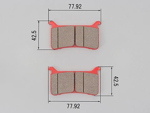 赤パッド フロント用