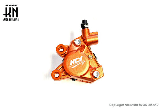 NCY 対向2POTキャリパー 鋳造タイプ オレンジ ジョグZ2 アプリオ グランドアクシス100 BWS100 スーパージョグZ/ZR アクシス50/90