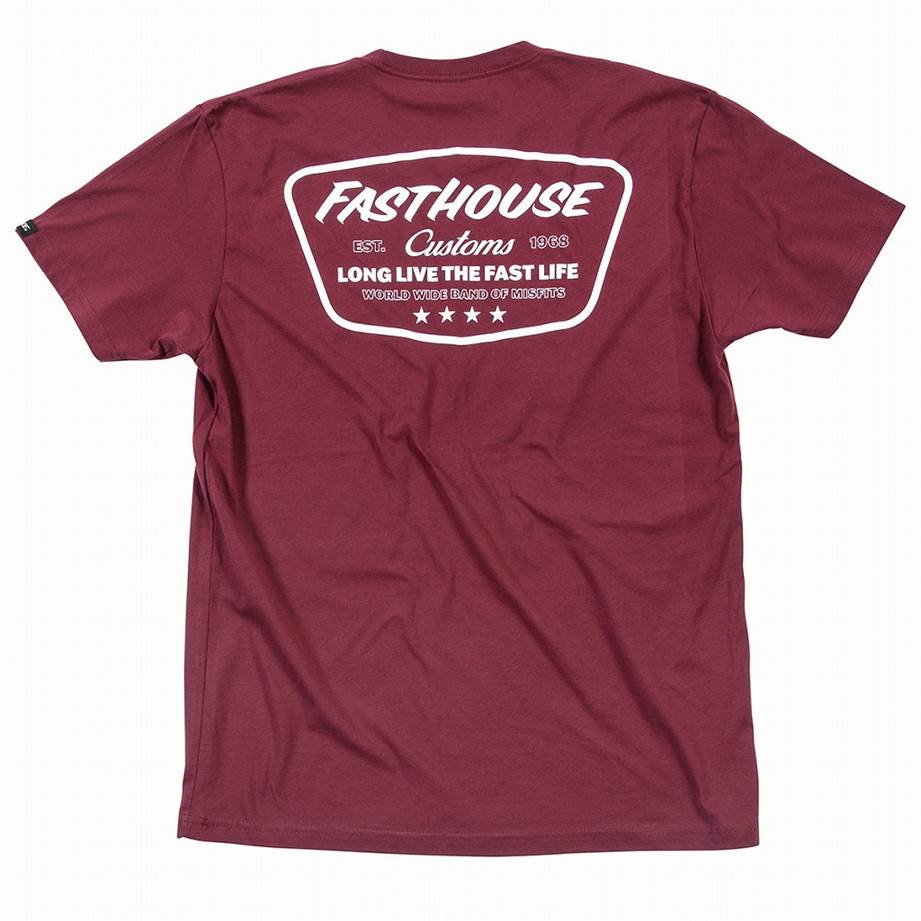 Crest T-Shirt Maroon