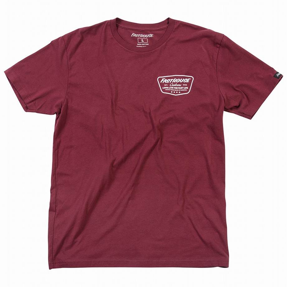 Crest T-Shirt Maroon
