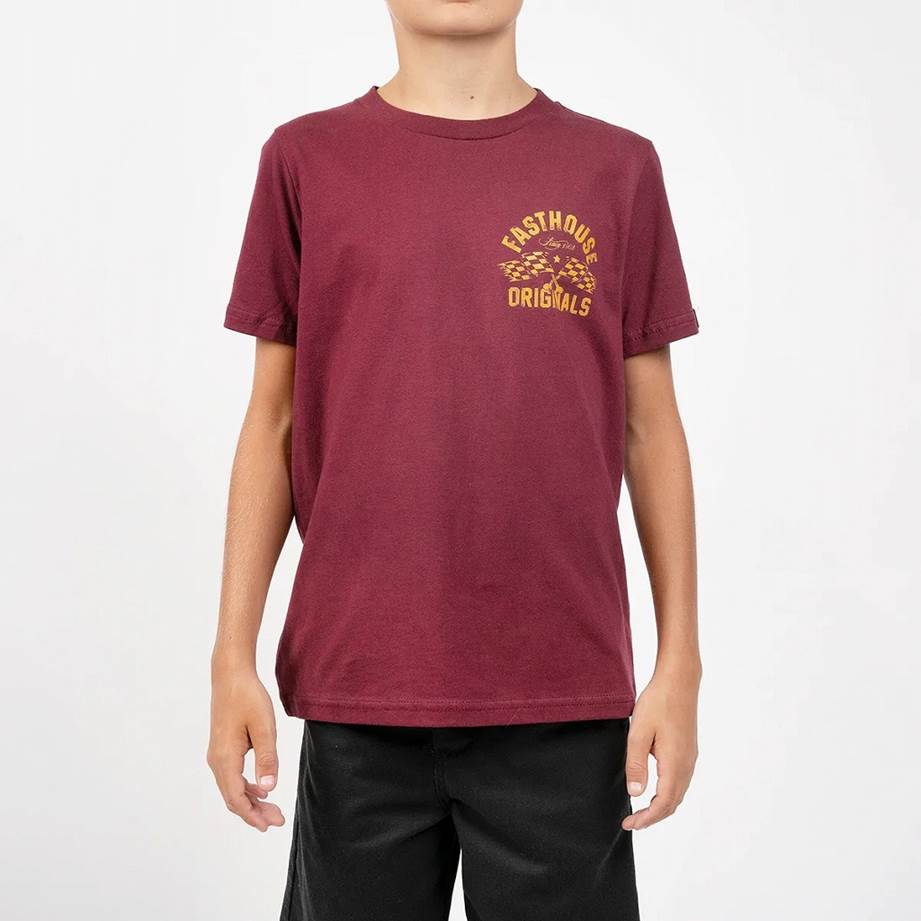 ユース シグナル Tシャツ マルーン