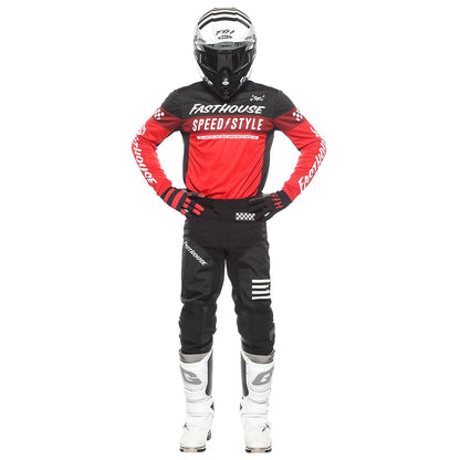 ファストハウス グラインドハウスジャージ アキン レッド/ブラック