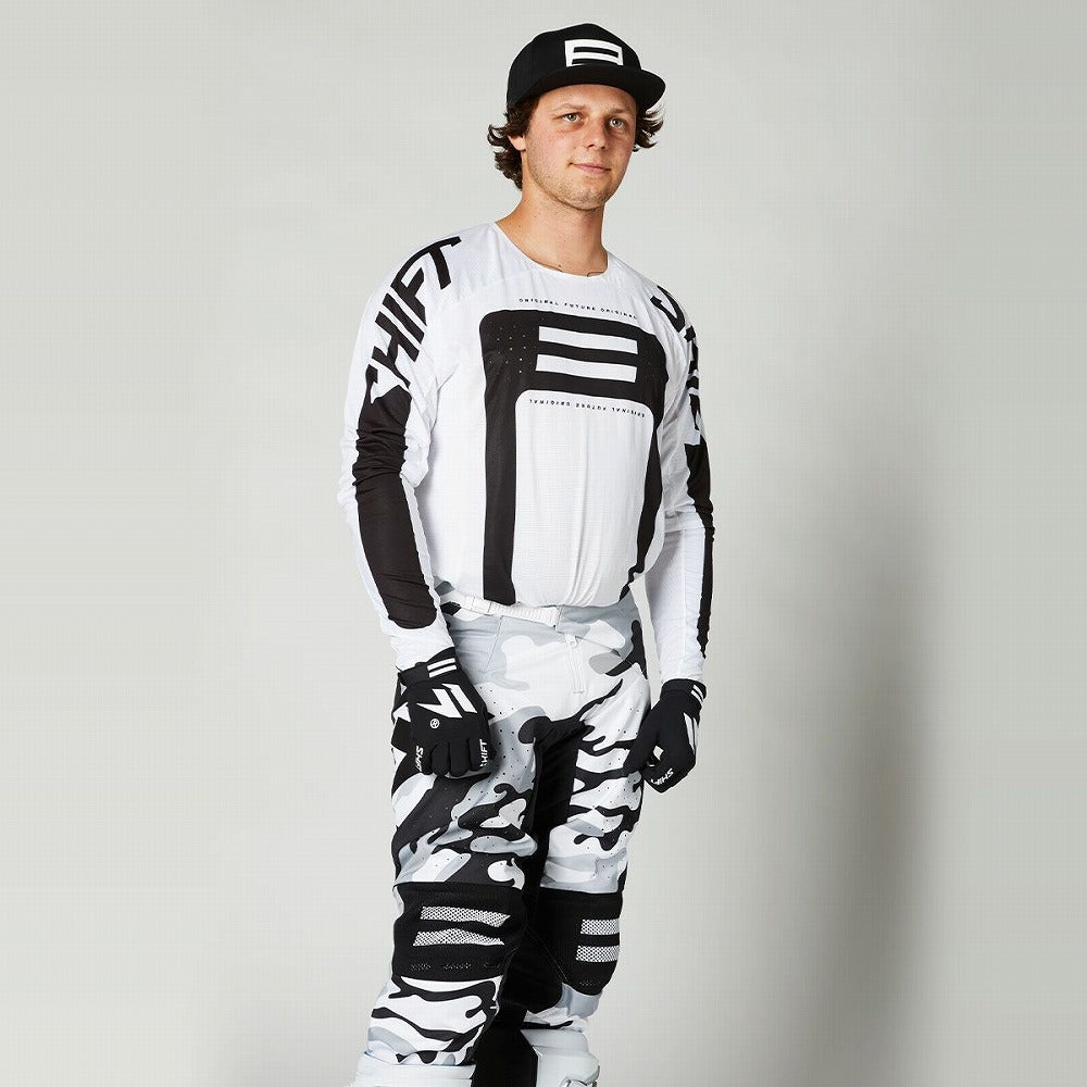 ジャージ ブラックレーベル G.I.フロー ホワイト/ブラック Sサイズ