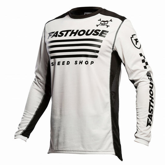 GRINDHOUSE HALT Jersey White/Black Long Sleeve