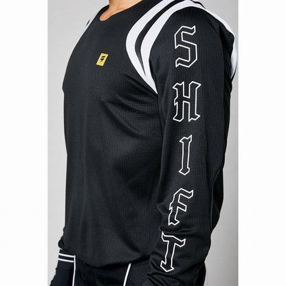 ジャージ ホワイトレーベル フレア ブラック Sサイズ