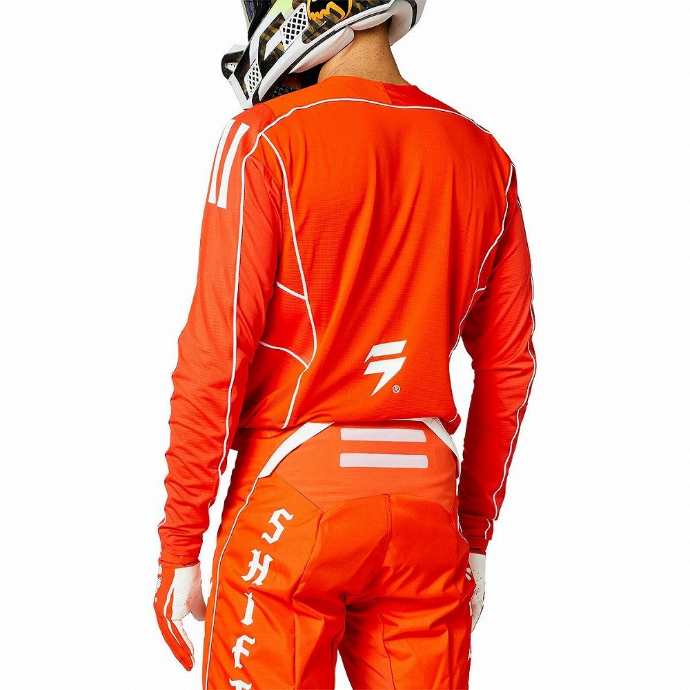 ジャージ ブラックレーベル ビーム オレンジ/ホワイト XLサイズ