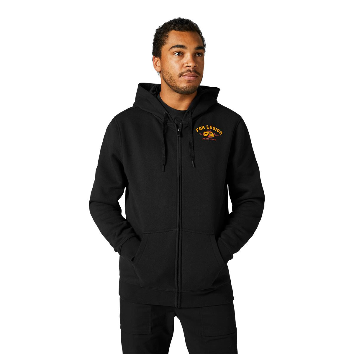 Atbay Zip-Up Hoodie Black