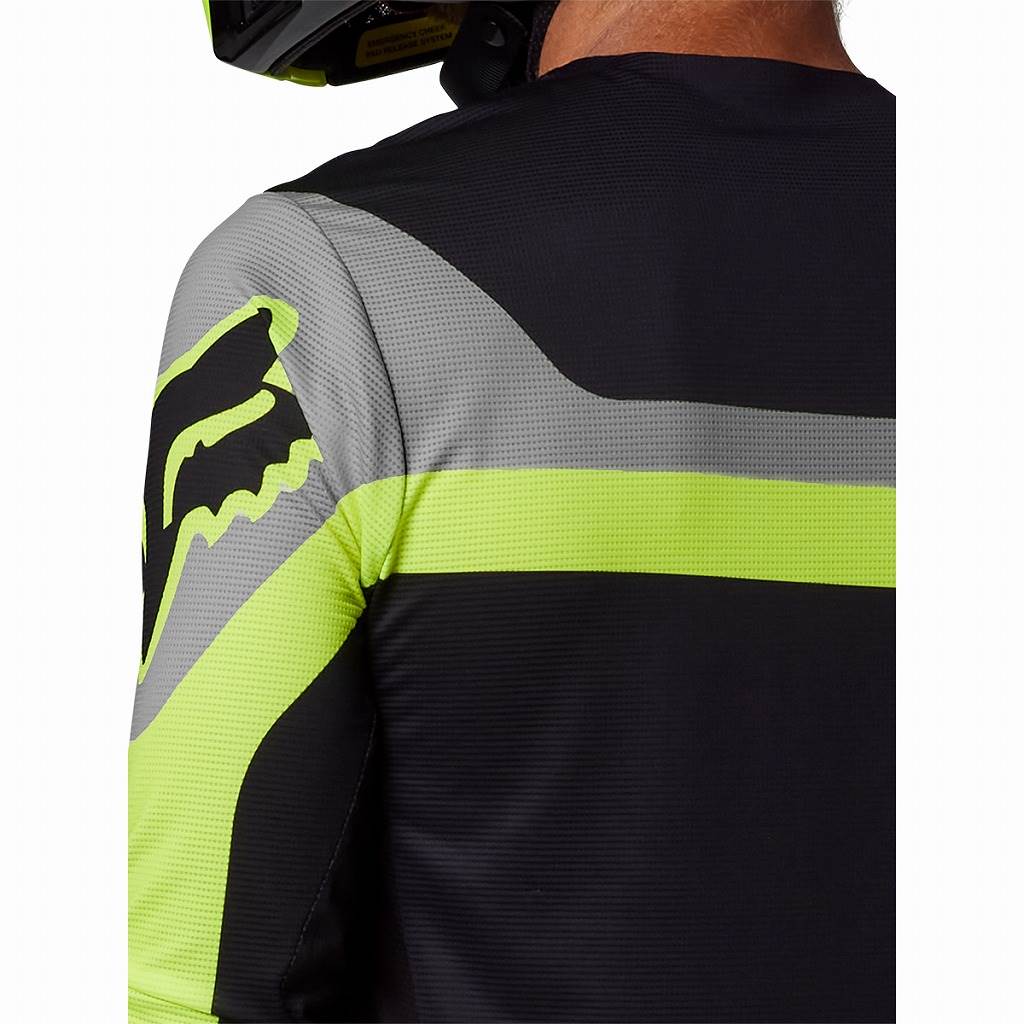 Flexair Jersey Effect Fluorescent Yellow Long Sleeve