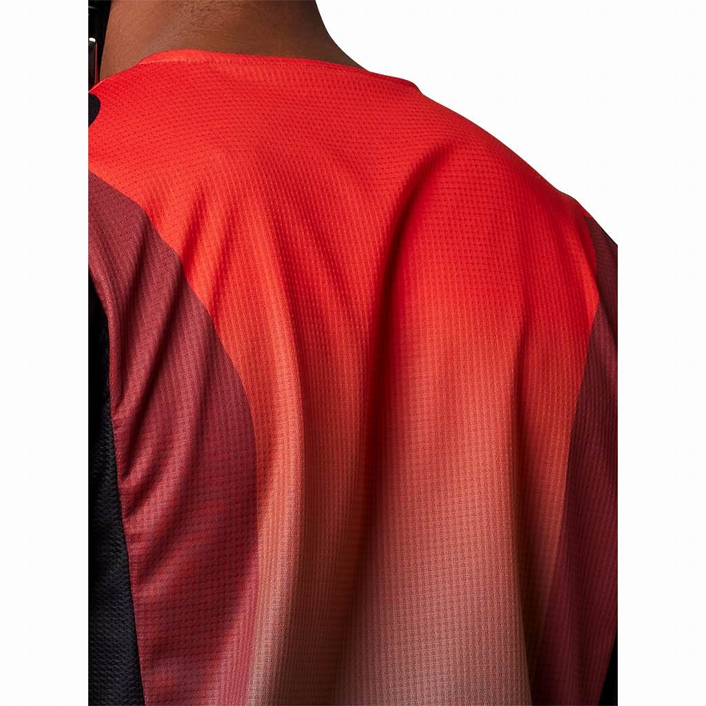 180 JSY Reed Fluorescent Red Long Sleeve