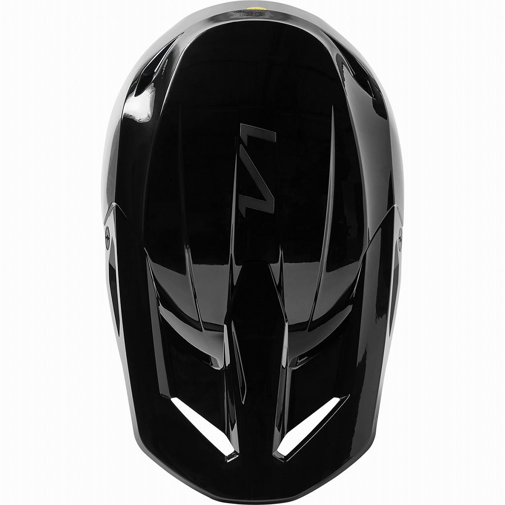 V1 Helmet Solid Black Full Face