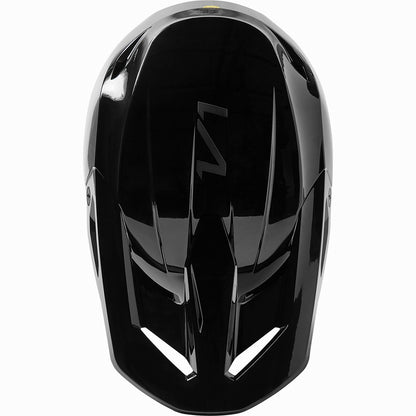 V1 Helmet Solid Black Full Face