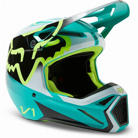 Youth V1 Helmet Raed Teal