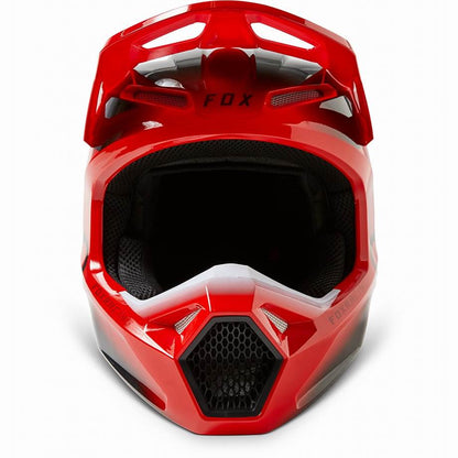 ユース V1ヘルメット トキシック フローレッド