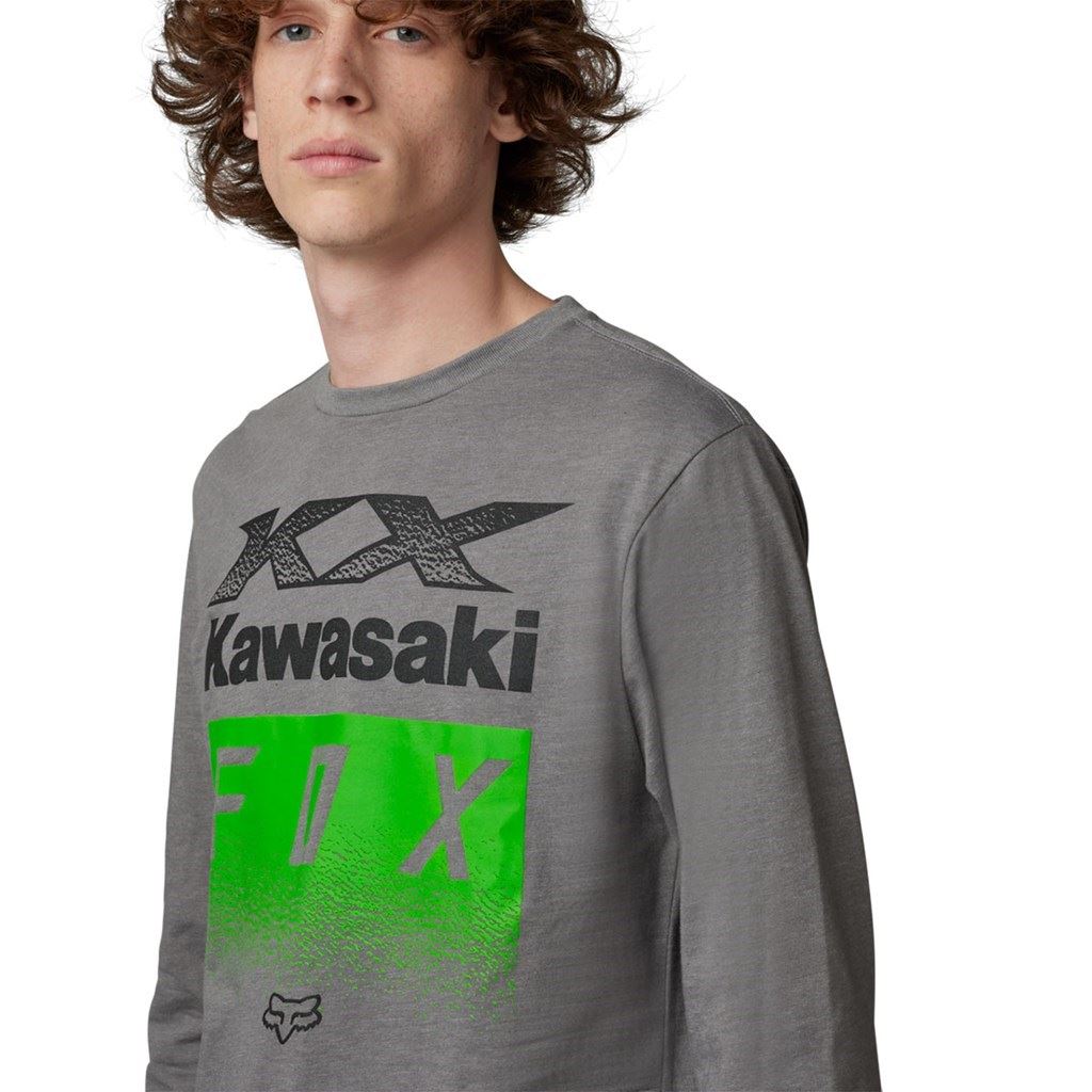 Kawasaki Long Sleeve T-Shirt Heather Grey