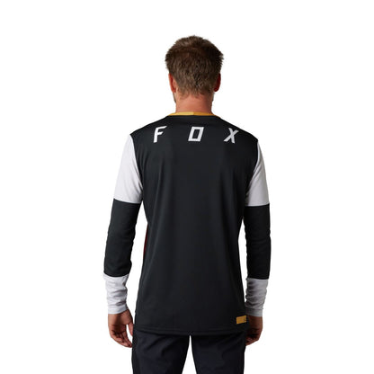 Defend Long Sleeve Jersey Aurora Black/White