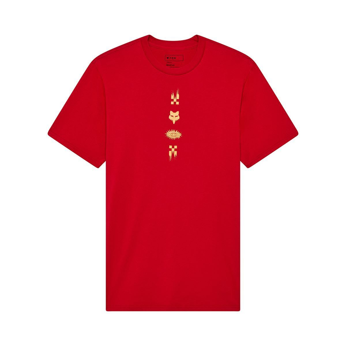 チェッカード プレミアムTシャツ カーディナルレッド