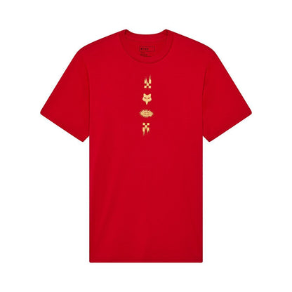 チェッカード プレミアムTシャツ カーディナルレッド