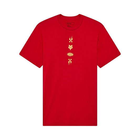 チェッカード プレミアムTシャツ カーディナルレッド