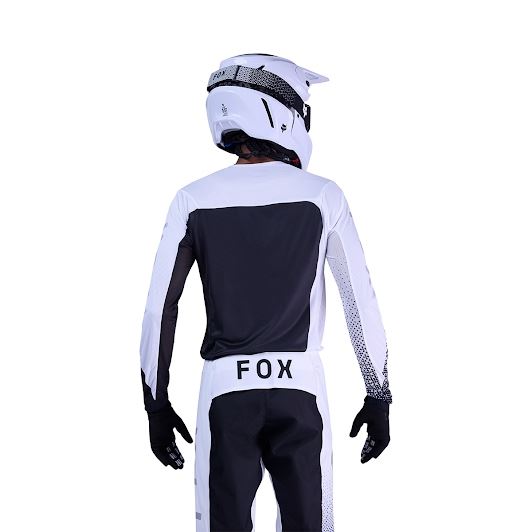FOX フレックスエアージャージ フラクチャー ホワイト/ブラック