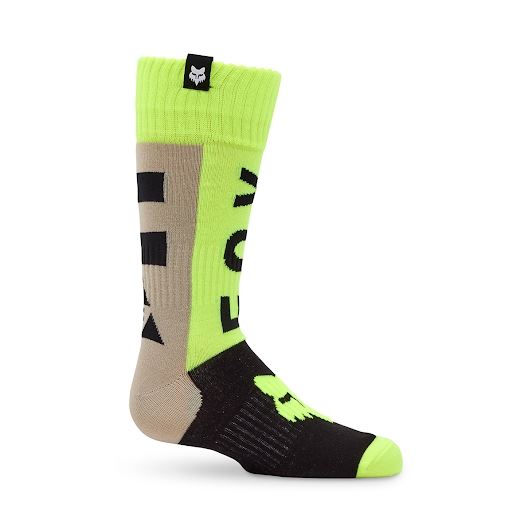 FOX Youth 180 Socks Kollect Grey/Yellow