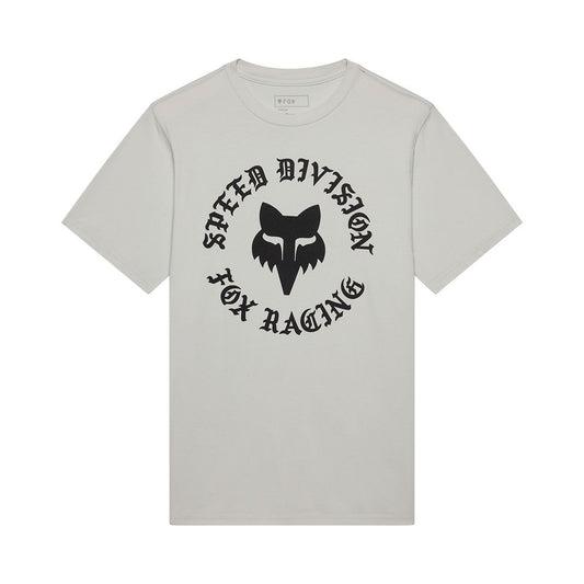 バッジ Tシャツ ライトグレー