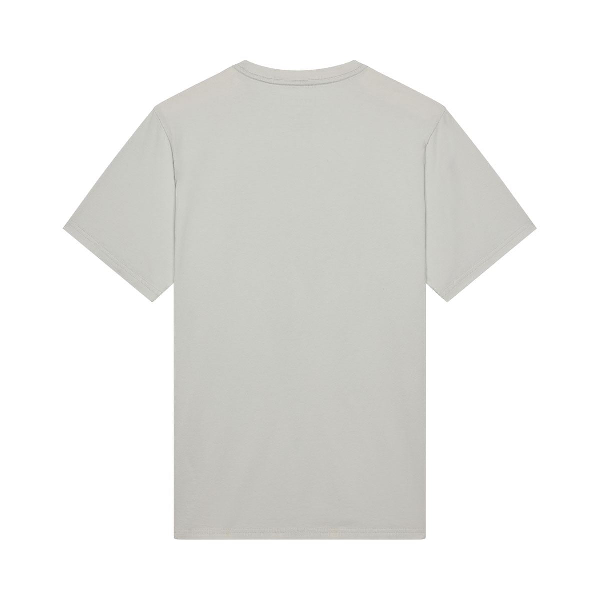 バッジ Tシャツ ライトグレー
