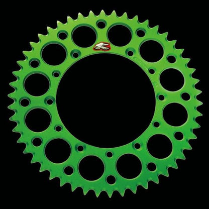 レンサル ウルトラライトカラースプロケット グリーン 49T KX80/85'88-18