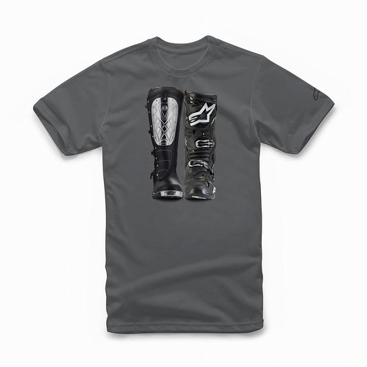 ビクトリールーツ Tシャツ チャコール ロゴT 半袖
