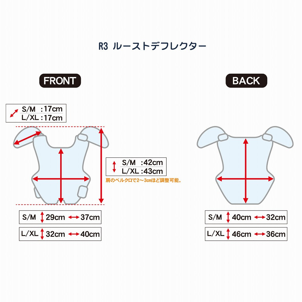 R3ルーストデフレクター ダークシャドウ L/XL