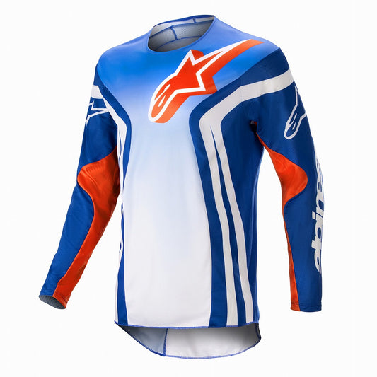 Racer Semi Jersey Blue/Hot Orange Long Sleeve