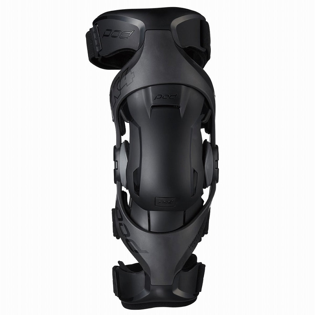Knee brace, for right leg, black