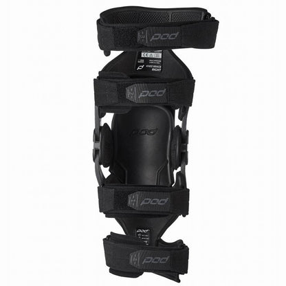Knee brace, for right leg, black
