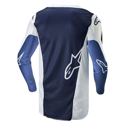 RACER HOORN JERSEY WHITE/DARK NAVY/LIGHT BLUE