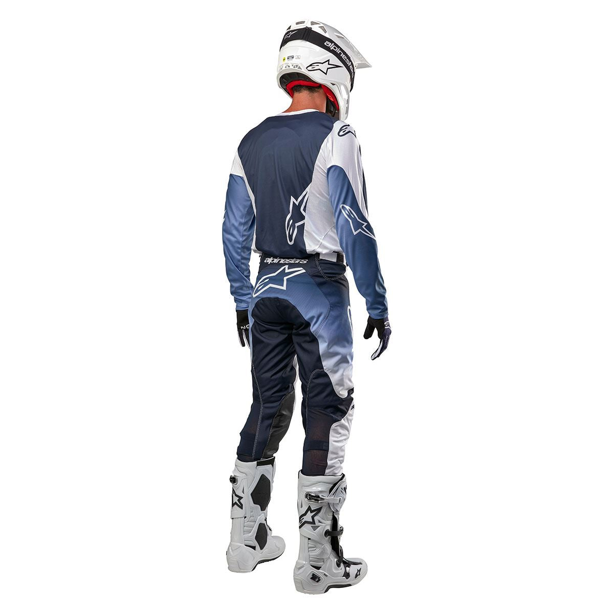 RACER HOORN JERSEY WHITE/DARK NAVY/LIGHT BLUE