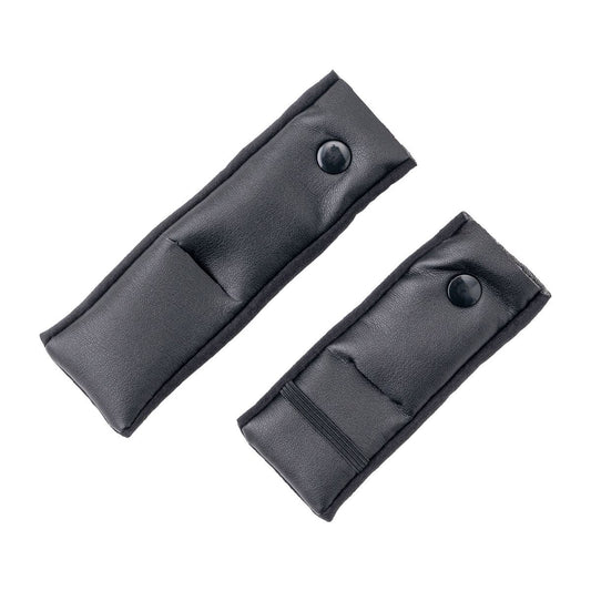 Ace Helmet Chin Strap Covers Black Left and Right Set
