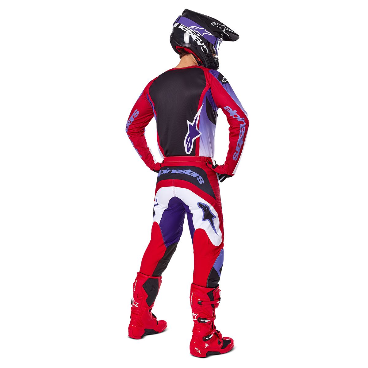 アルパインスターズ フルードワークスジャージ パープル/ブライトレッド