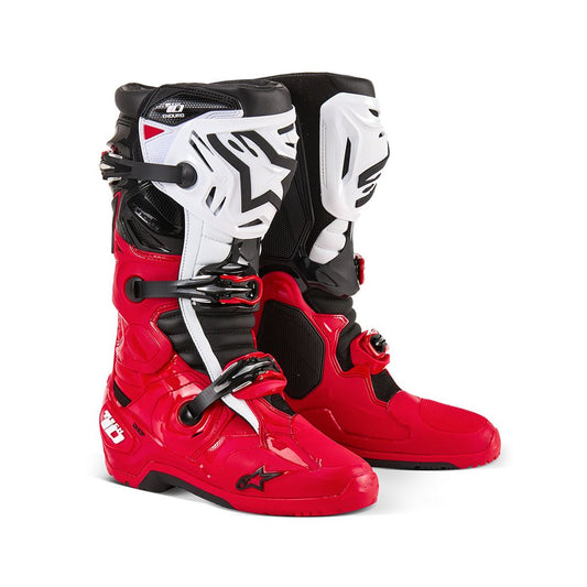 TECH10 Enduro Boots Bright Red/Black/White