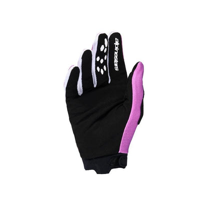 Women's Full Boa Gloves Violet/White/Black